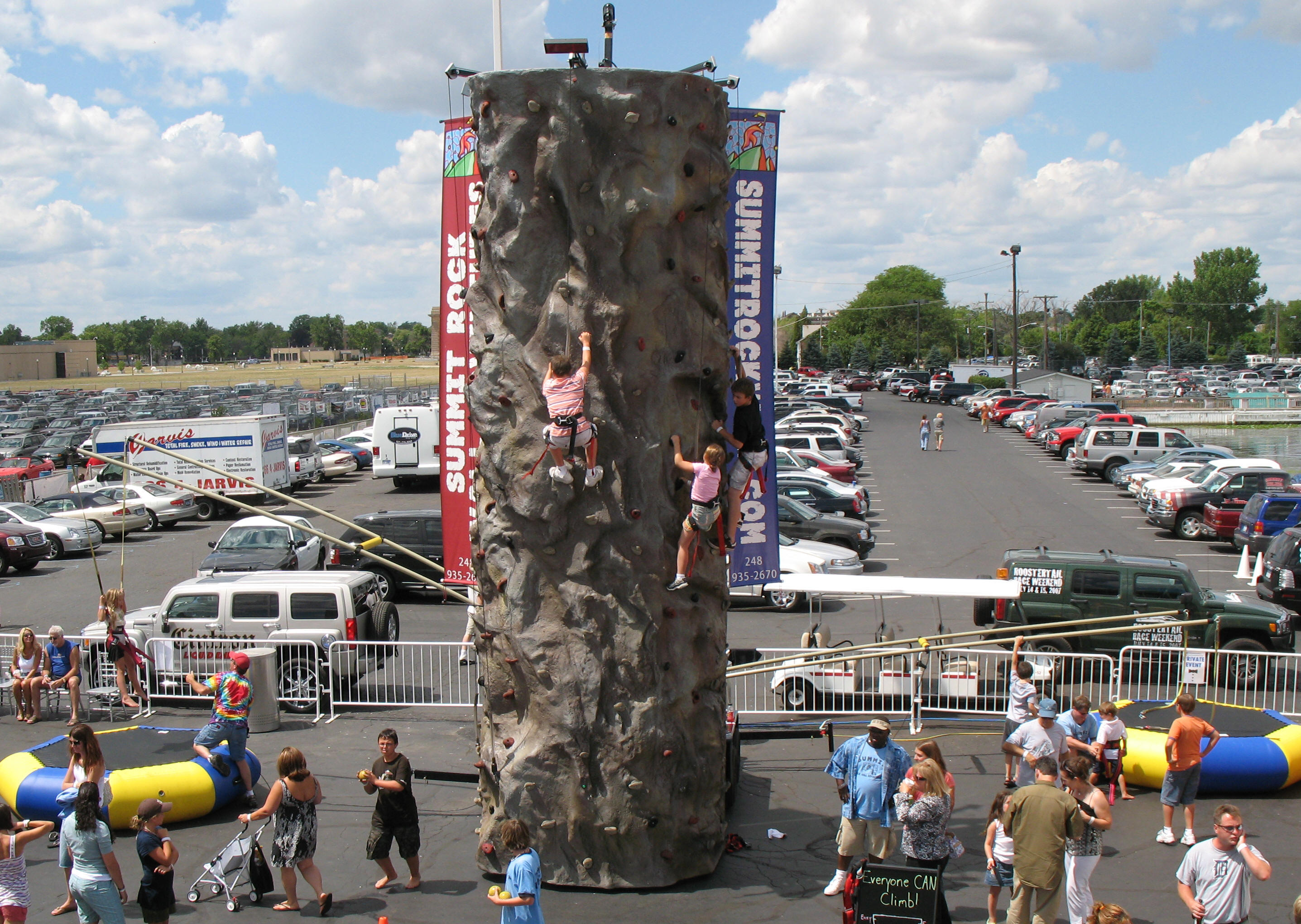 portable rock wall